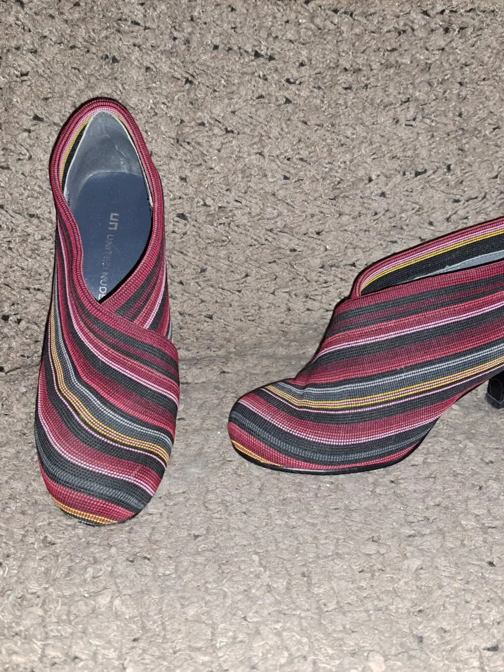 UNITED NUDE-Mid Fold-Colorful Ankle Boots-Textile-Size 36-Near Mint - Picture 2 of 8